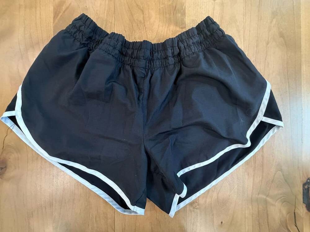 Danskin Now Athletic Shorts Size L (12-14) Black White